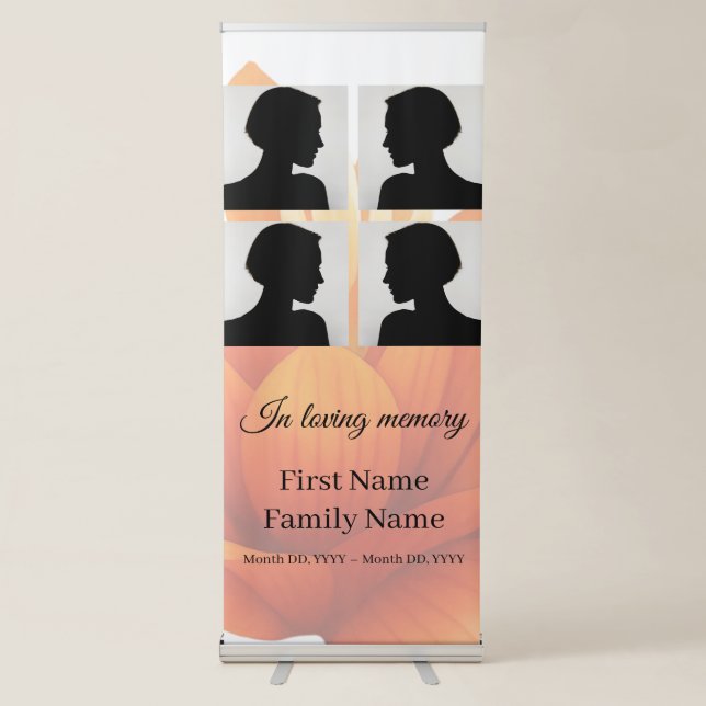 Memorial collage  retractable banner (Front)