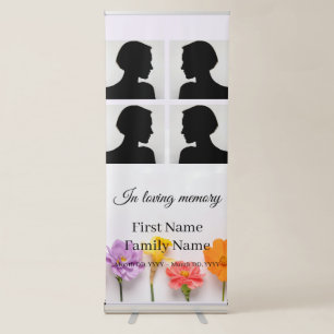 Memorial collage retractable banner