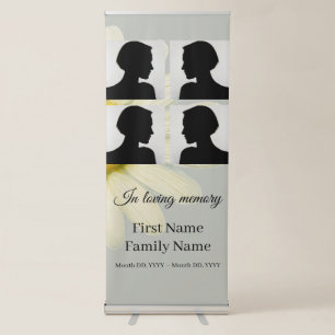 Memorial collage retractable banner