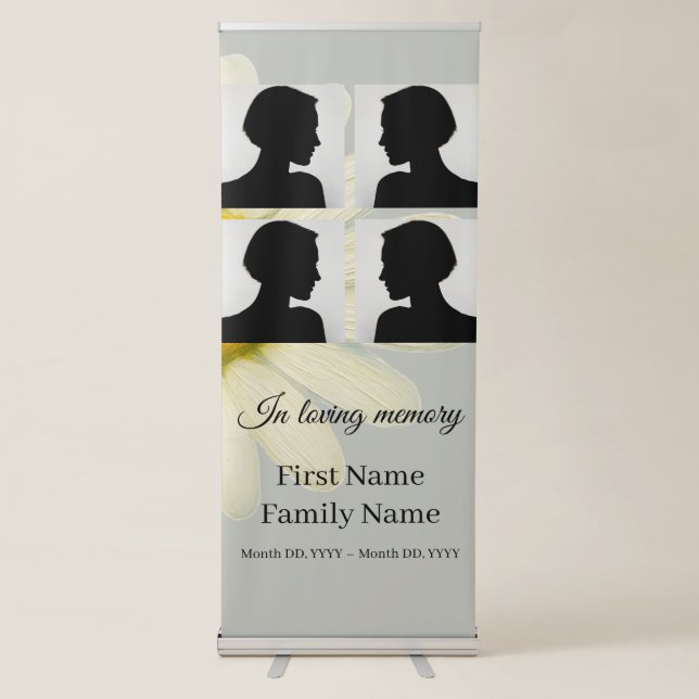 Memorial collage  retractable banner (Front)