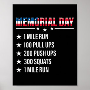 Memorial Day 2021 American Flag Men Women  Poster