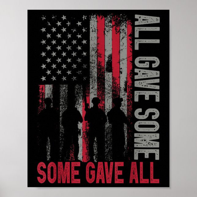 Memorial Day 2022 Shirt All Gave Some Some Gave Poster (Front)