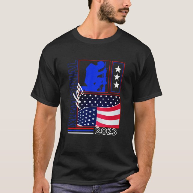 MEMORIAL DAY 2023 Thank You Father Grandpa USA Fla T-Shirt (Front)