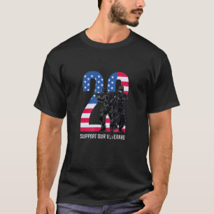 Memorial Day 22 Support Our Veterans Troops Soldie T-Shirt