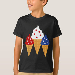 Memorial Day 4th of July Holiday Patriotic Ice T-Shirt