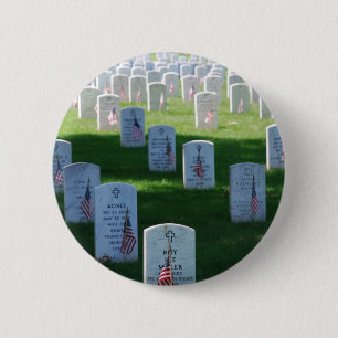 Memorial Day 6 Cm Round Badge