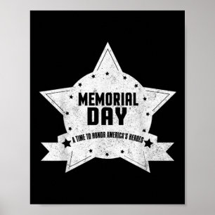 Memorial Day A Time To Honour Americas Heroes - Poster