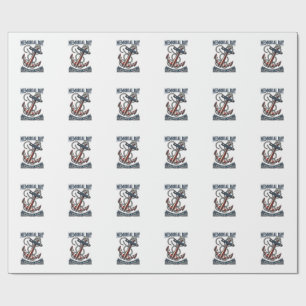 Memorial Day Anchor Remember Honor Vintage Shirt_1 Wrapping Paper