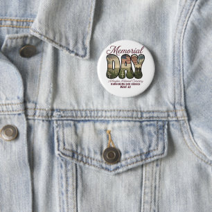Memorial Day Arlington National Cemetery 6 Cm Round Badge