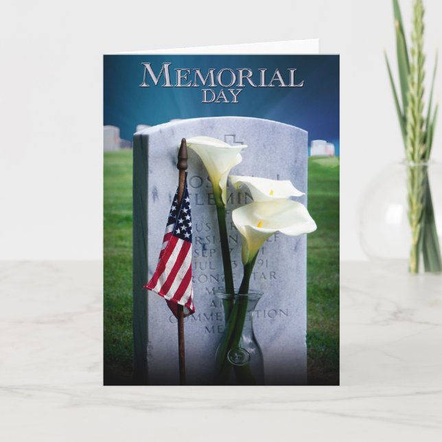 Memorial Day Arlington National Cemetery Card (Front)