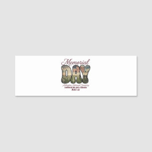 Memorial Day Arlington National Cemetery Name Tag
