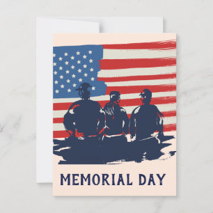 Memorial Day Barbecue Party  Postcard