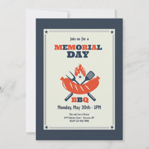 Memorial Day BBQ Invitation