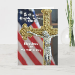Memorial Day Blessings to Daughter-in-Law & Family Card