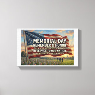 Memorial Day Canvas Print