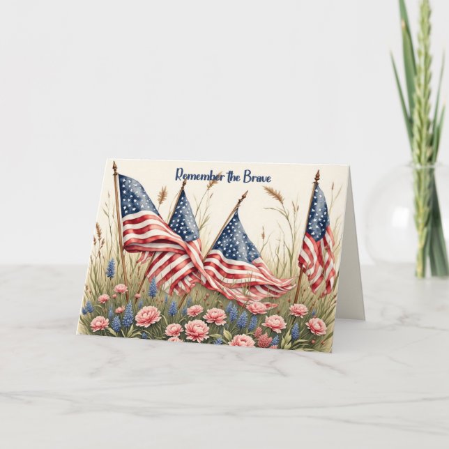 Memorial Day Card for a Persons Son (Front)