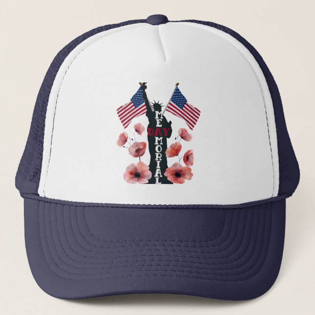 Memorial Day celebration  Trucker Hat (Front)