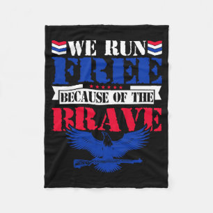 Memorial day design for usa military men and women fleece blanket