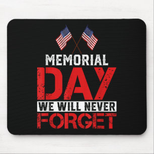 Memorial Day Design For Usa Military Men And Women Mouse Mat