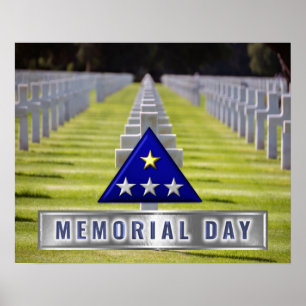 Memorial Day Folded Flag Poster