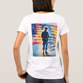 Memorial Day Gathering Women T-Shirt Evoking Honou