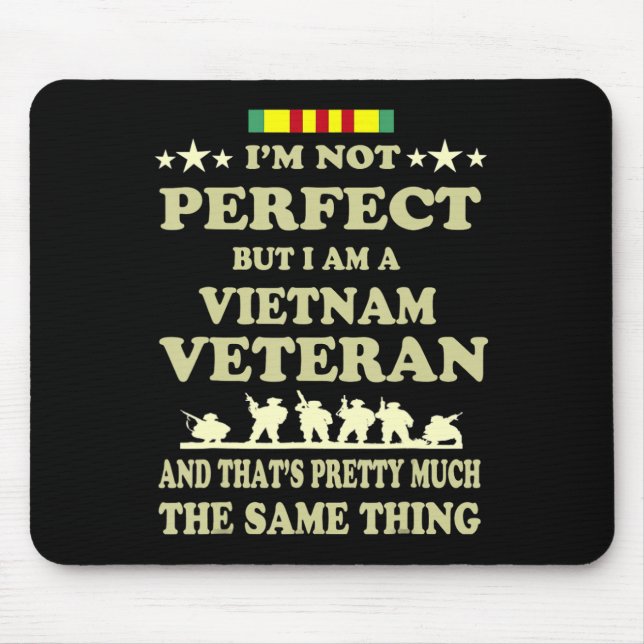Memorial Day Gift Veteran's Day Vietnam Veteran  Mouse Mat (Front)