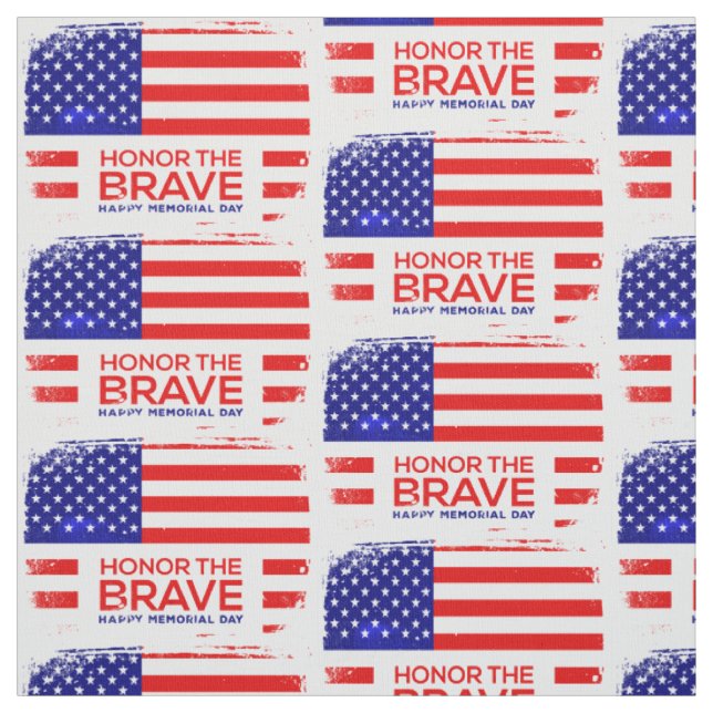 memorial day grunge fabric (Swatch)