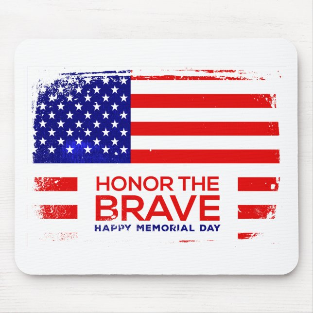 Memorial Day grunge Mouse Mat (Front)