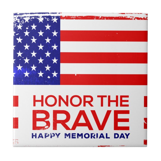Memorial Day grunge Tile (Front)