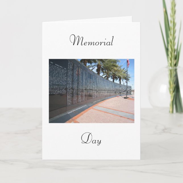 memorial day holiday card (Front)