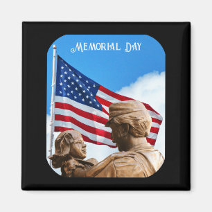 Memorial day homecoming father daughter unisex  magnet