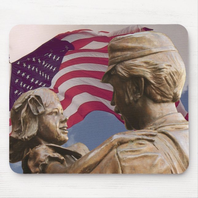 Memorial Day Homecoming Mouse Mat (Front)