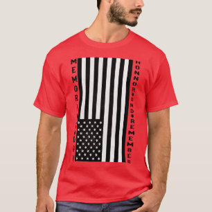memorial day honor and remember vintage american f T-Shirt
