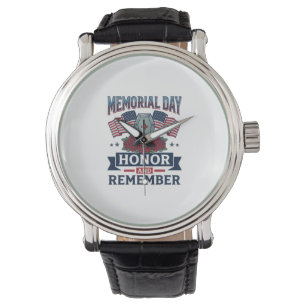 Memorial Day Honour and Remember Patriotic Shirt_1 Watch