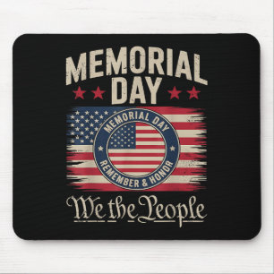 Memorial Day Honour And Remember Veterans Day 2025 Mouse Mat