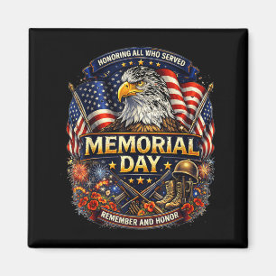 Memorial Day Honouring All Who Served Magnet