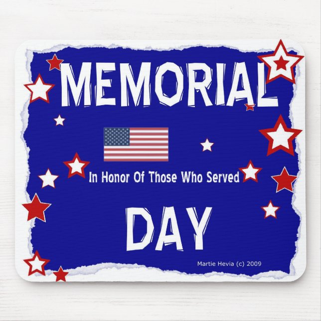Memorial Day - In Honour - Mousepad (Front)