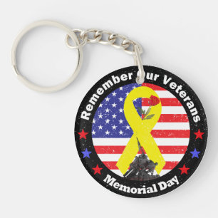 Memorial Day Key Ring