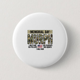 Memorial Day Murph Workout Vintage Vector Shirt_1 6 Cm Round Badge