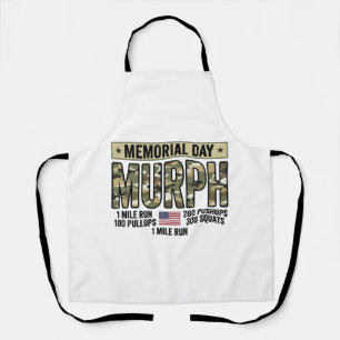 Memorial Day Murph Workout Vintage Vector Shirt_1 Apron