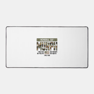 Memorial Day Murph Workout Vintage Vector Shirt (2 Desk Mat