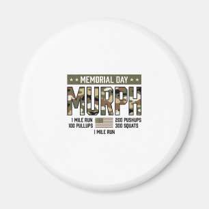 Memorial Day Murph Workout Vintage Vector Shirt (2 Magnet