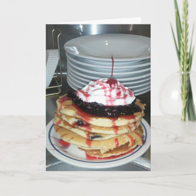 "Memorial Day Pancakes" Thank You Card (Front)