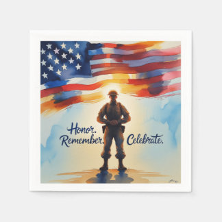 Memorial Day Party Gatherings Napkins
