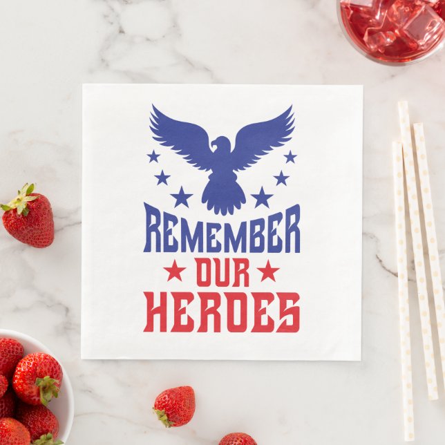 Memorial Day Party Paper Napkins (Insitu)