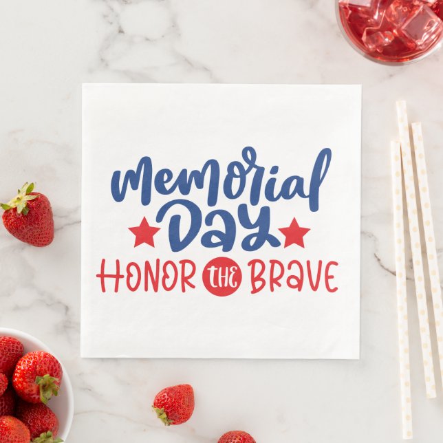 Memorial Day Party Paper Napkins (Insitu)