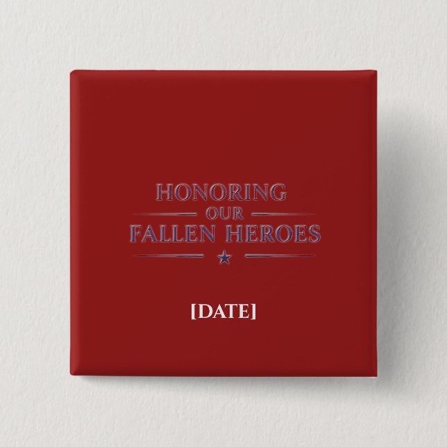 Memorial Day / Pin (Front)