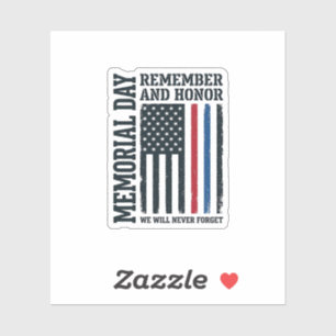 Memorial Day Remember And Honor Tribute Vector Des