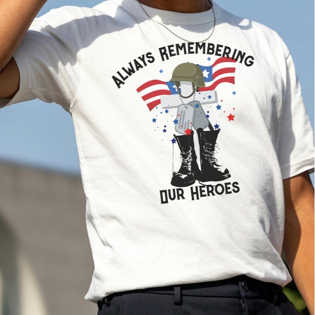 Memorial Day, Remember and Honour  T-Shirt (Creator Uploaded)
