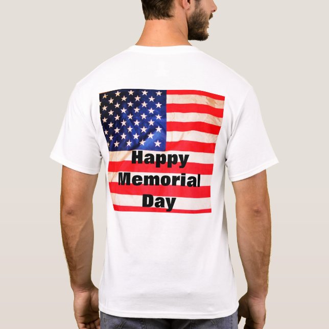 MEMORIAL DAY REMEMBER FALLEN VETS   T-Shirt (Back)